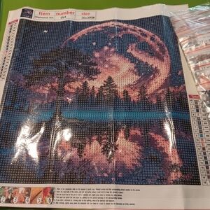 Diamond Art Moonlit Landscape Wall Decor 30x30